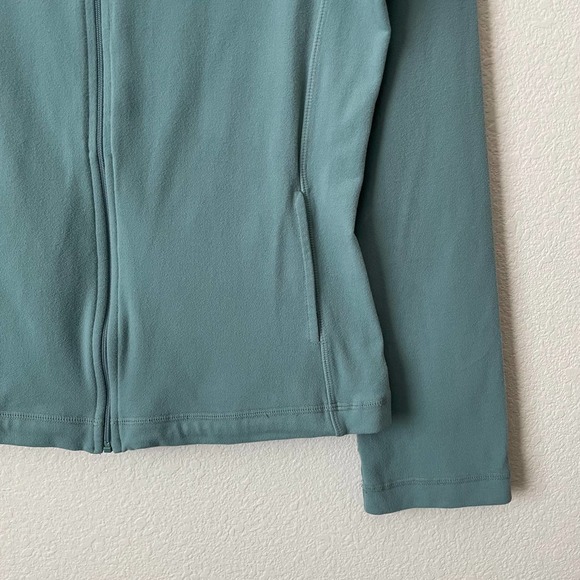 Beyond Yoga Jacket Small Jade Green Full Zip Mock Neck Supplex Athletic Stretch - Picture 7 of 13